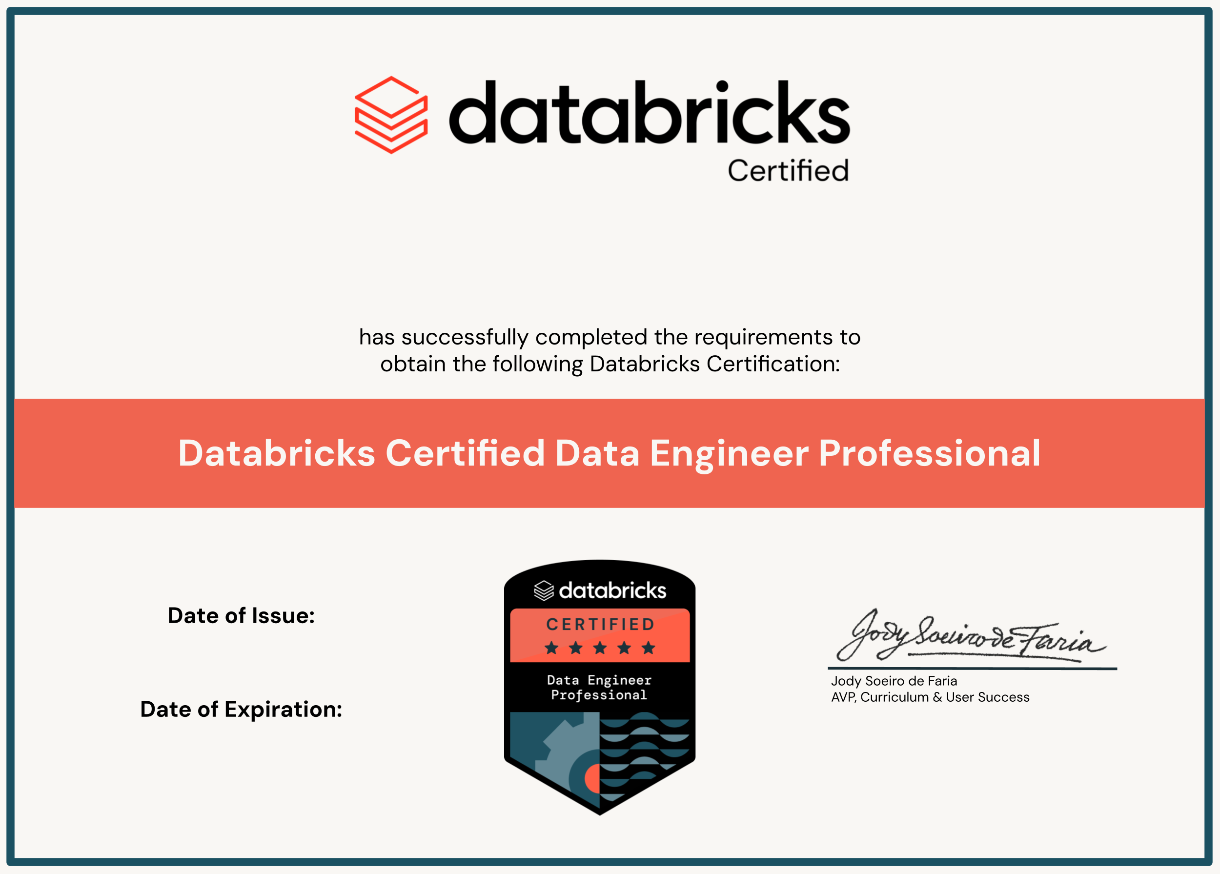 Databricks Certified Data Engineer Professional